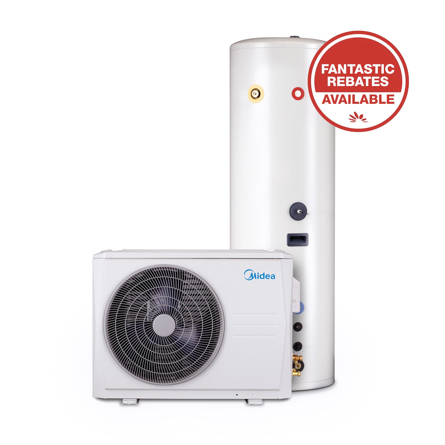 200 Litre Split Configuration Heat Pump ‐ Midea (R134a) – Chromagen